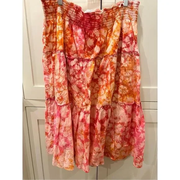 Unbranded Women's Pink and Orange Skirt