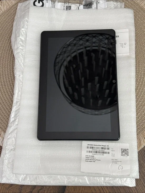 Rhino Nubia Red Magic32 -Black Tablet with Clear Display -Everyday Tablet