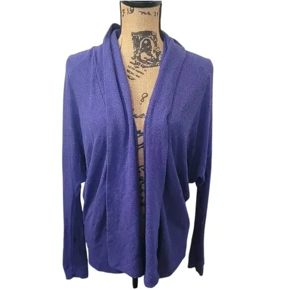 Small Ecote UO bluish purple slouchy cardigan