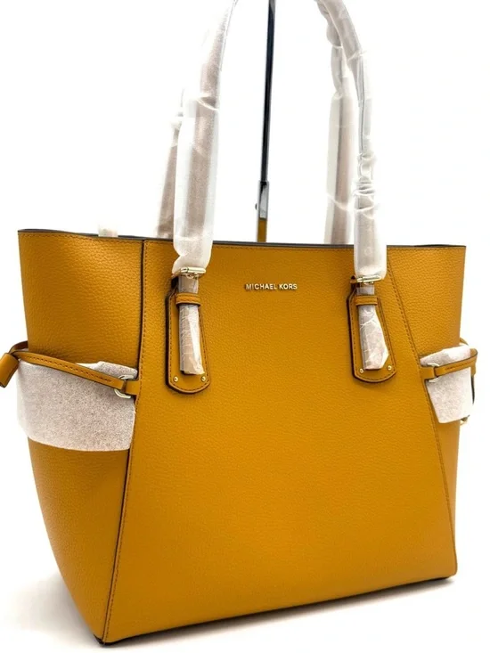 Michael Kors Voyager EW Tote Bag Leather Marigold