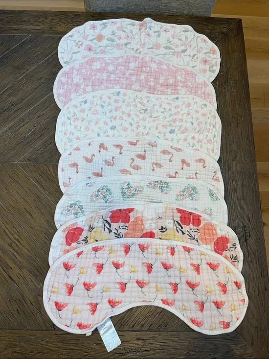 Aden & Anais Floral Muslin Burp Cloths Set - Reversible
