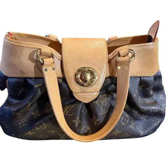 Louis Vuitton Boétie MM Monogram Canvas Shoulder Bag with Dust Bag