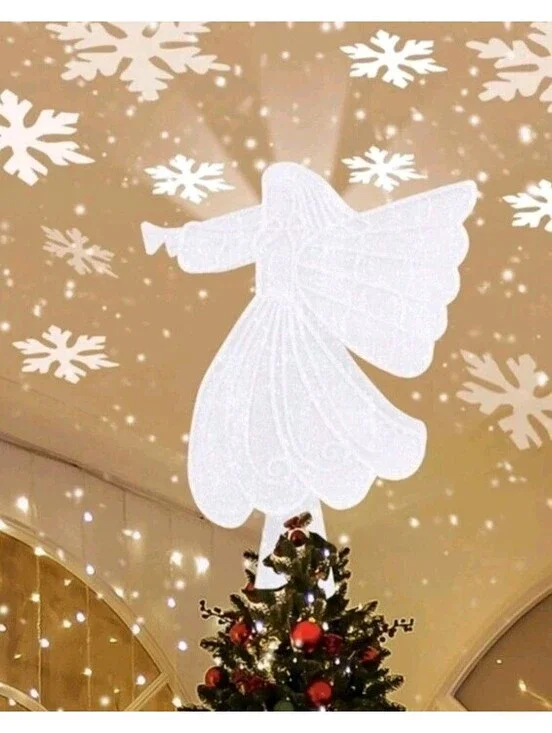 Christmas Tree Topper,2-in-1 Angel Tree Toppers Christmas Decorations,Christmas