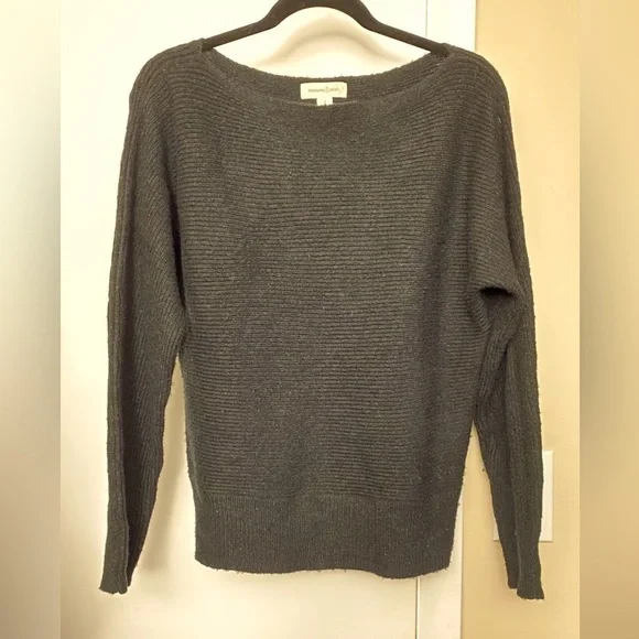 Treasure & Bond Black Boat Neck Sweater Size Small