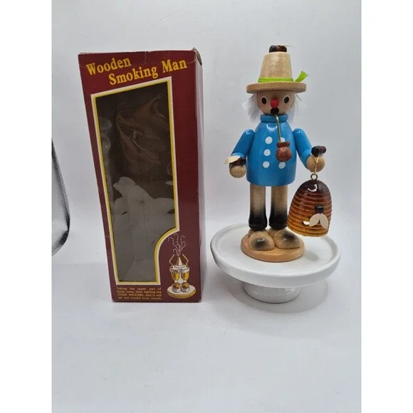 Vintage Beekeeper Nutcracker Incense Smoker~ 8