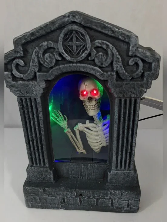 Animatronic Waving Skeleton Tombstone