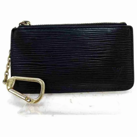 Louis Vuitton Black Epi Leather Noir Pochette Cles