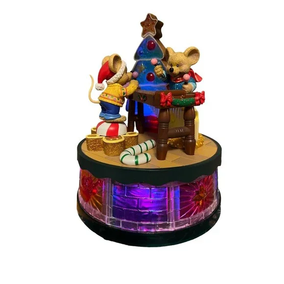 Enesco Style‎ Christmas Xylophone Multi-Action/Lights Music Box