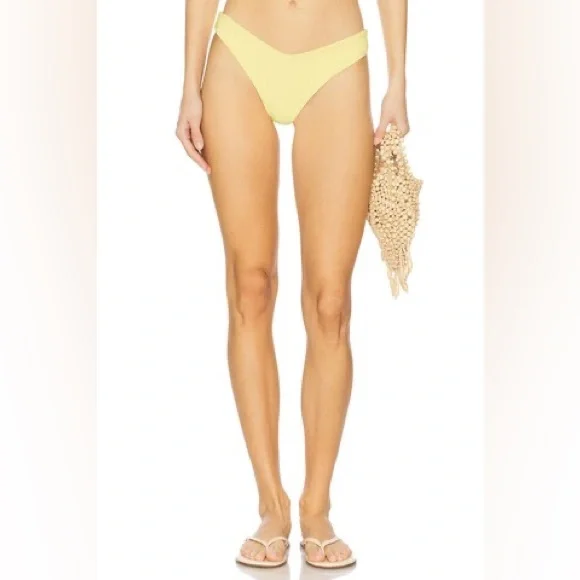 NWT Beach Riot Vanessa Bikini Bottom in Butter Blossom