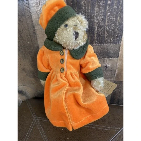 Halloween Teddy Bear‎ With A Hat by Artisan Flair Miss Ellie'S Collection Vtg