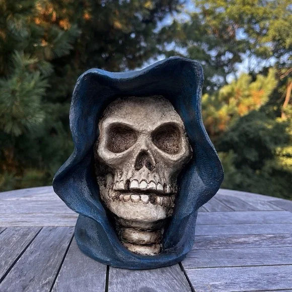 Vintage Halloween Grim Reaper Skull 7