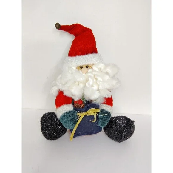 Vintage Santa Joelson Industries Christmas Holiday Home Decor Plush 12