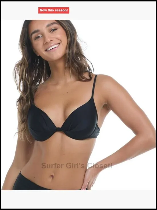 Molded Cup Underwire Push Up Bikini Top Swimsuit