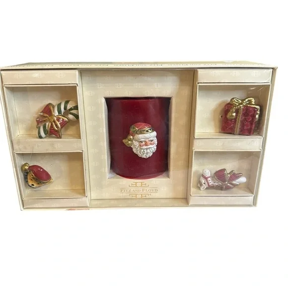 Fitz And Floyd Home Fragrance Jolly Ole St. Nick Candle Gift Set Christmas