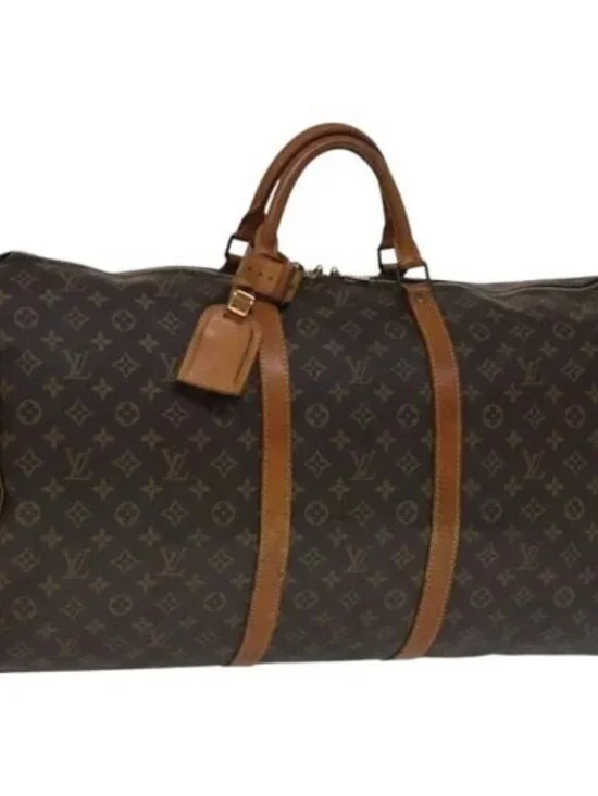 LOUIS VUITTON Monogram Keepall 60 Boston Bag M41422 LV Auth yk16870