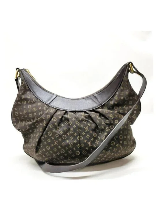 Authentic Louis Vuitton Rhapsodie MM Monogram Idylle Fusain Shoulder Hobo Bag