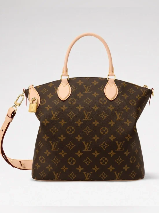 Louis Vuitton Neo Lockit MM  Brown Monogram Canvas Tote