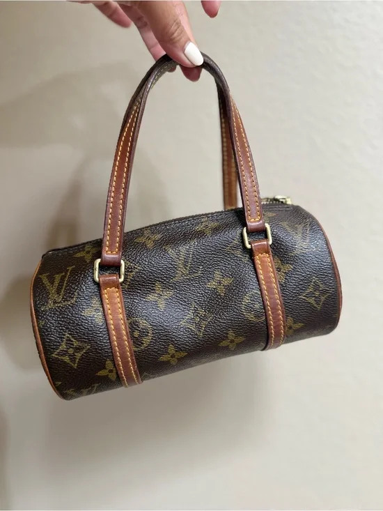 Louis Vuitton Papillon Monogram Mini Barrel Bag in Brown and Tan