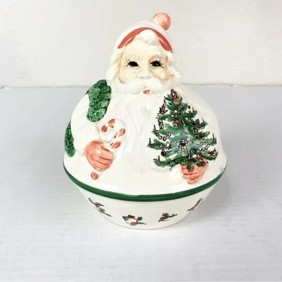 Vintage Department 56 Jolly Old Saint Nicholas Musical Hand Painted Santa