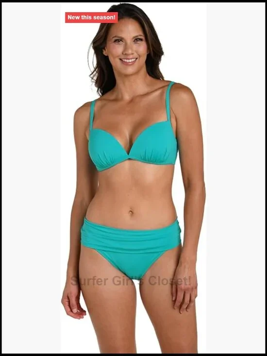 Deep Plunge Bikini Top with Molded Cups