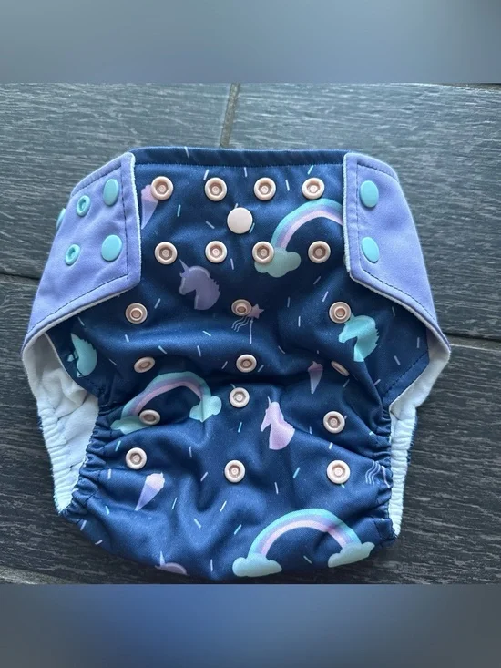 Happy Flute Print Pocket Cloth Diaper Bundle