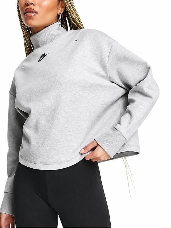 Nike Tech fleece grey turtleneck sweatshirt, small