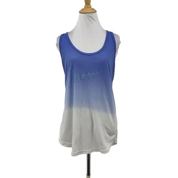 Nike Slim Fit Ombre Racerback Tank Top Womens M Medium Multi Sleeveless Athletic