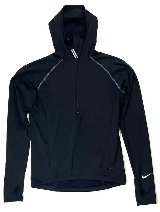 Nike Dri-FIT Women's Quarter-Zip Performance Running Hoodie with Thumbholes