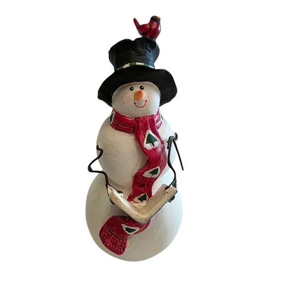 Vintage Jolly Follies‎ Caroling Snowman Sandi Gore Evans 90s Christmas Holiday