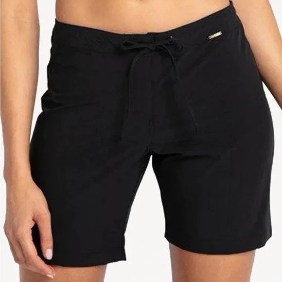 Azura Women's Midway 4Way Stretch Boardshort swimwear swim shorts sz 18 NWT