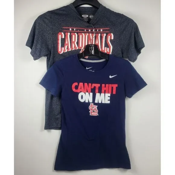 Nike T-Shirt Can't Hit On Me & Concept Sport St. Louis Cardinals‎ Womens Small