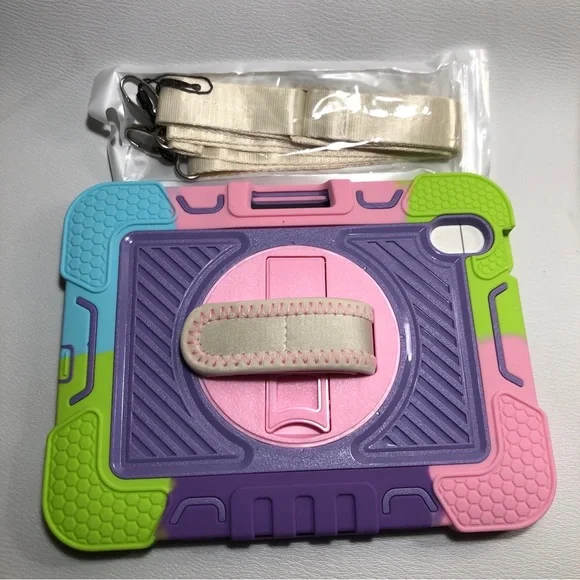 Source Unknown Kids Tablet Case with Strap - Purple, Pink, Green, Blue