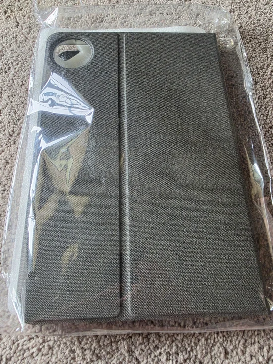 Premium Charcoal Grey Textured Folio iPad Case