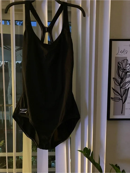 Speedo Women’s Black One-Piece Swimsuit - Classic Support