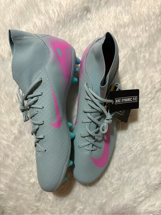 Nike Zoom Mercurial Superfly 10Pro FG Soccer CleatsHF9433-301 Men's Gray 11.5