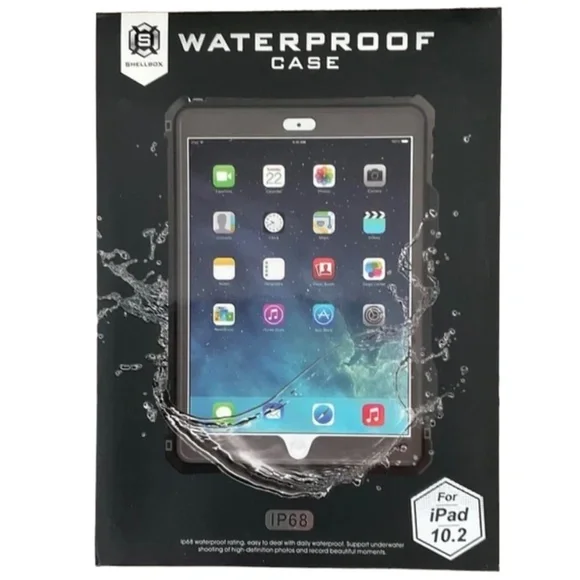 Shellbox Waterproof Case for IPad 10.2, NWOT, Still in Box