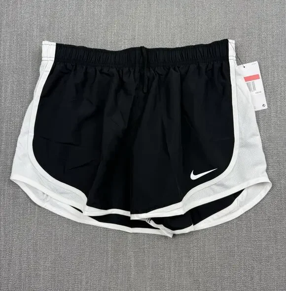 Nike Dri-FIT Women’s Running Shorts Black White Lined Size Large NWT