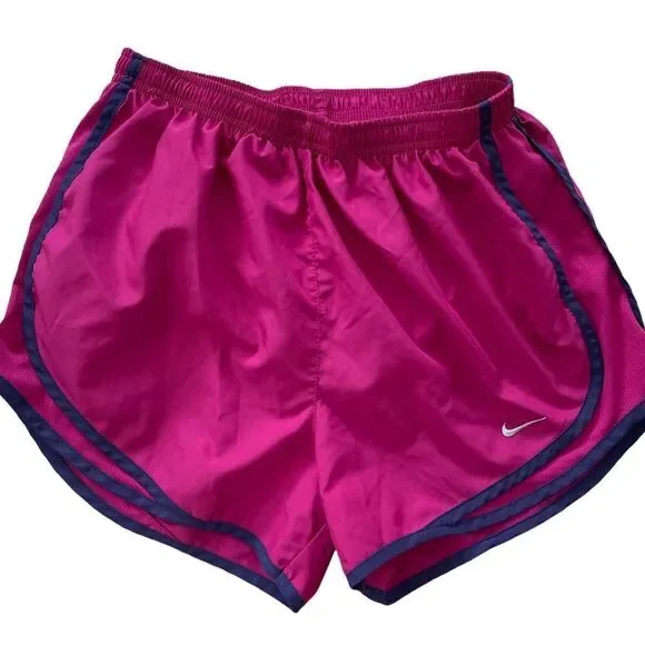 NIKE DriFit pink/ purple running shorts with panty liner, size S