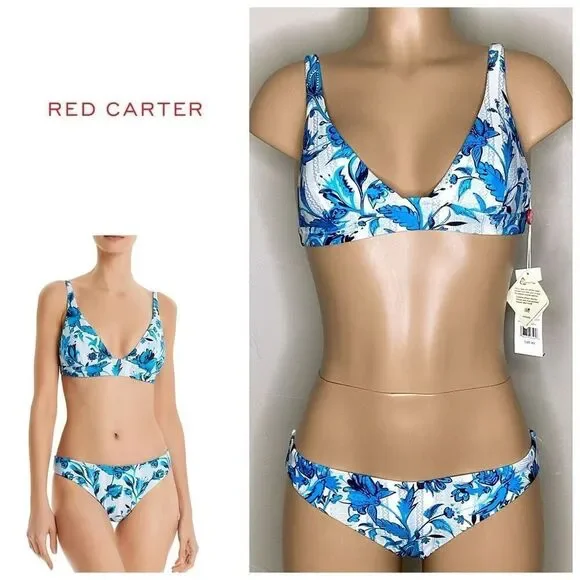 New. Red Carter floral bikini. XS-top/M-bottom. Retails $179