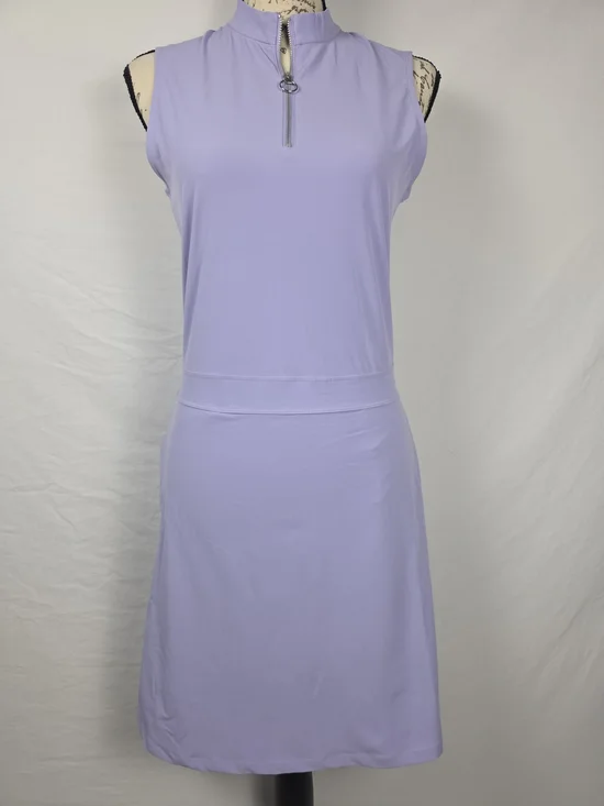 Nike Dri-Fit Lavender Purple Lace Back Golf Dress Sleeveless XS