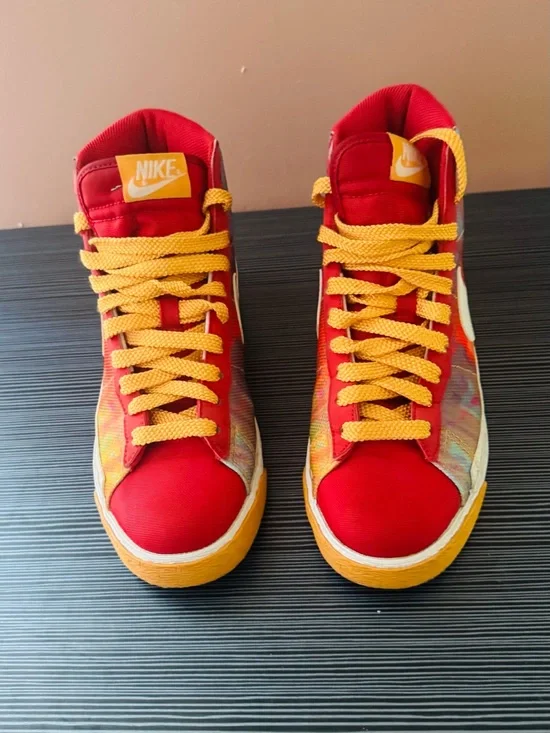 Women’s Nike Blazer High Magenta Multicolor Graphics  Nike Script Big Swoosh