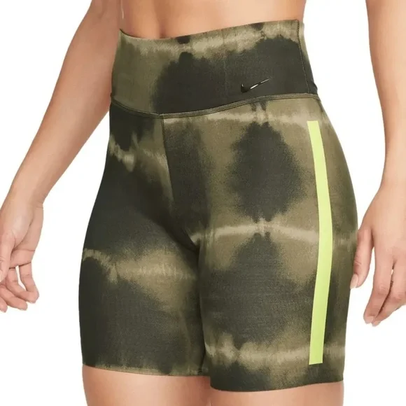 Nike One Luxe 7” Tie Dye Mid Rise Biker‎ Shorts NWT XS