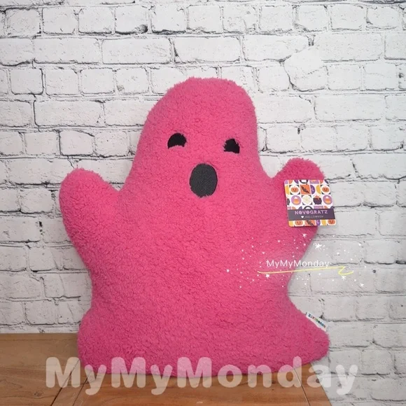 Halloween Ghost Pillow Pink Ghost