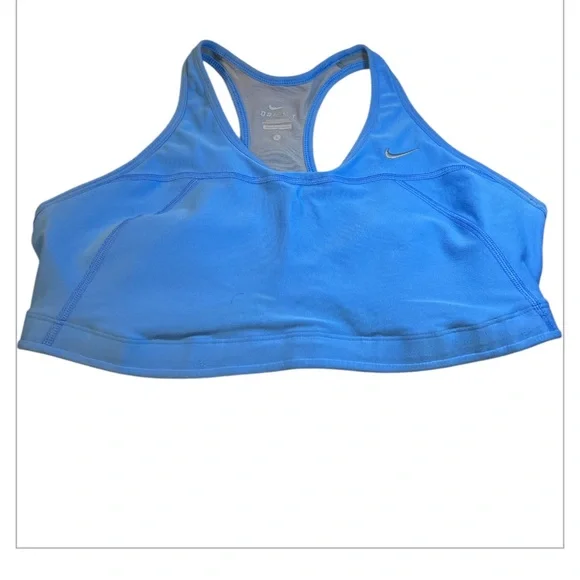EUC NIKE dri-fit Blue women’s sports bra/ size large