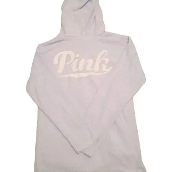 VS PINK BABY BLUE OVERSIZED HOODIE