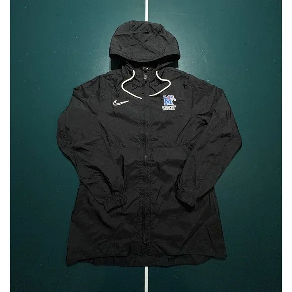 Nike Memphis Tigers‎ Soccer Windbreaker Jacket Women's Large Hooded Team Issued