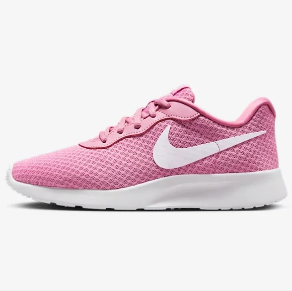 Bling Nikes Tanjun Pink Sneakers made with Swarovski Crystals Women's Shoes