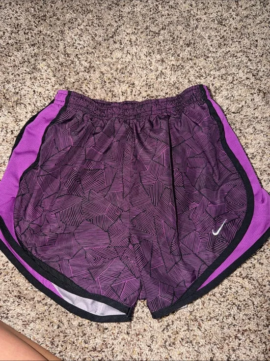 Nike Women's Purple Geometric Running Shorts