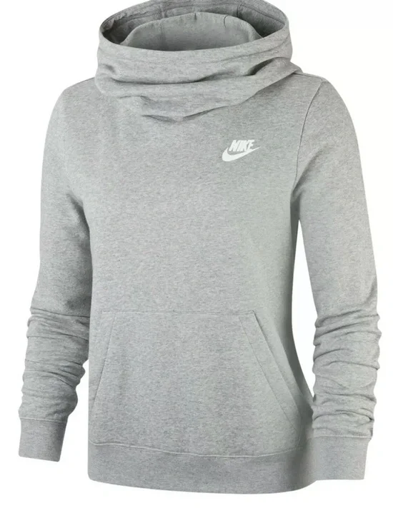 Nike Women's Funnel Neck Hoodie, XL, Grey, Pullover 0057