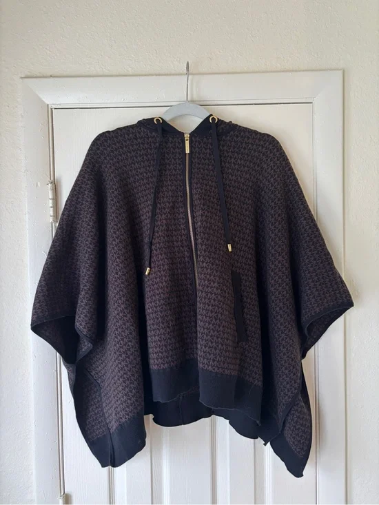 Michael Kors zip up poncho